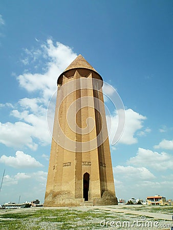 Gonbad-e Qabus or Kavus Tower Stock Photo